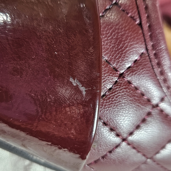 Maroon Quilted Ballet Flats - Picture 3 of 8